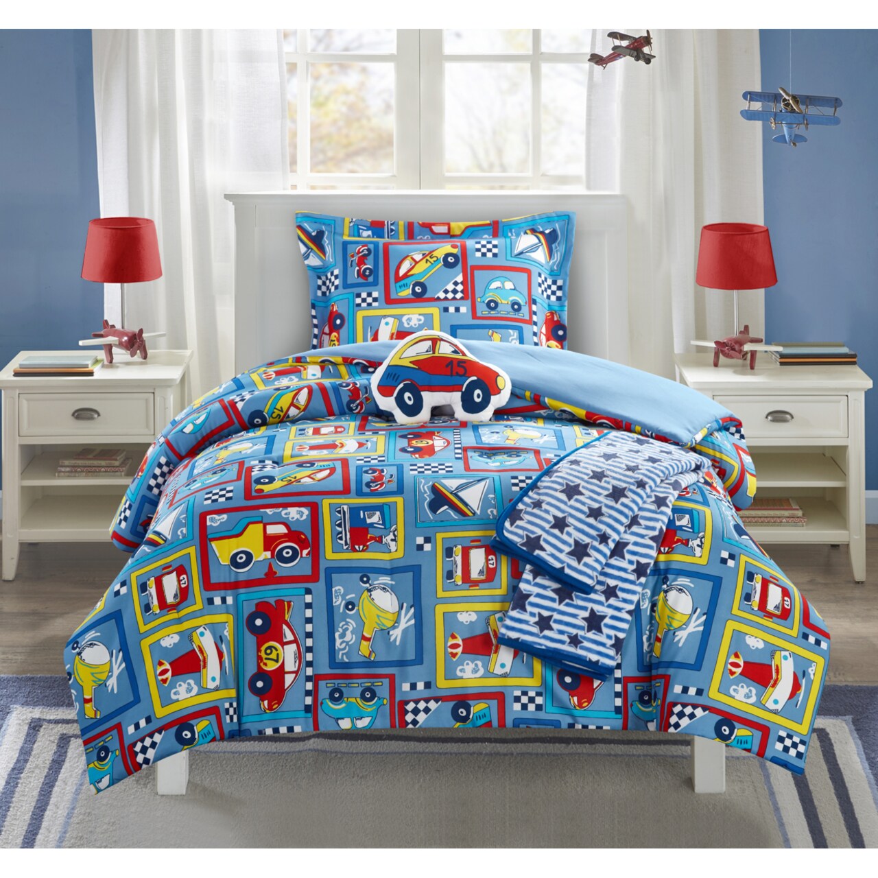 Chic Home 5 or 4 Piece Comforter Set Youth Design Bedding - Throw Blanket Decorative Pillow Shams Included